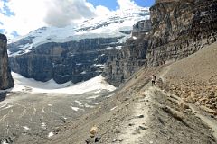 25 The Trail From Plain Of Six Glaciers Teahouse To The Viewpoint Is A Bit Tricky With Mount Victoria Ahead Near Lake Louise.jpg